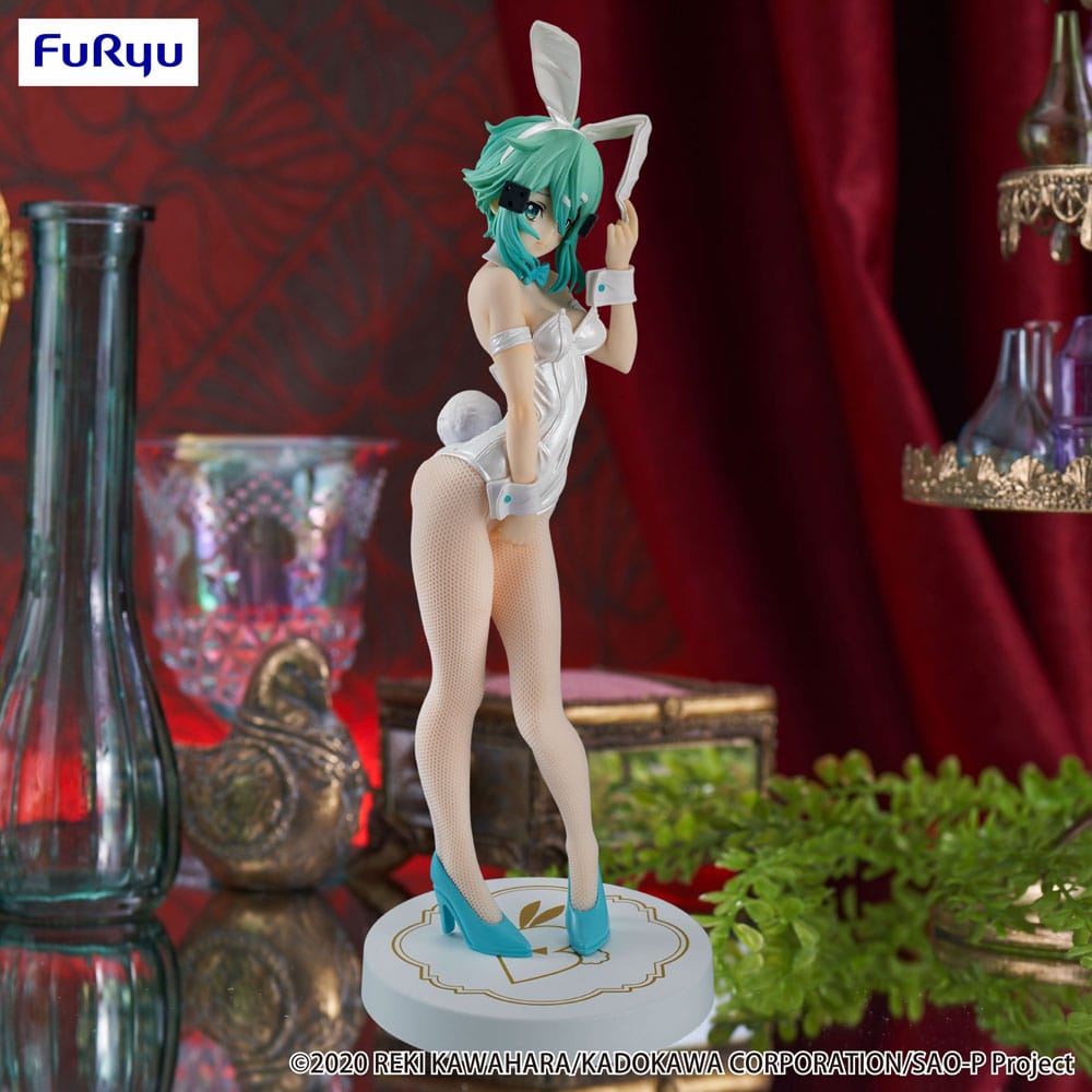 Sword Art Online BiCute Bunnies PVC Statue Sinon White Pearl Ver. 28 cm