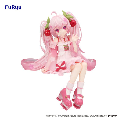 Hatsune Miku Noodle Stopper PVC Statue Sakura Miku 2025 14 cm