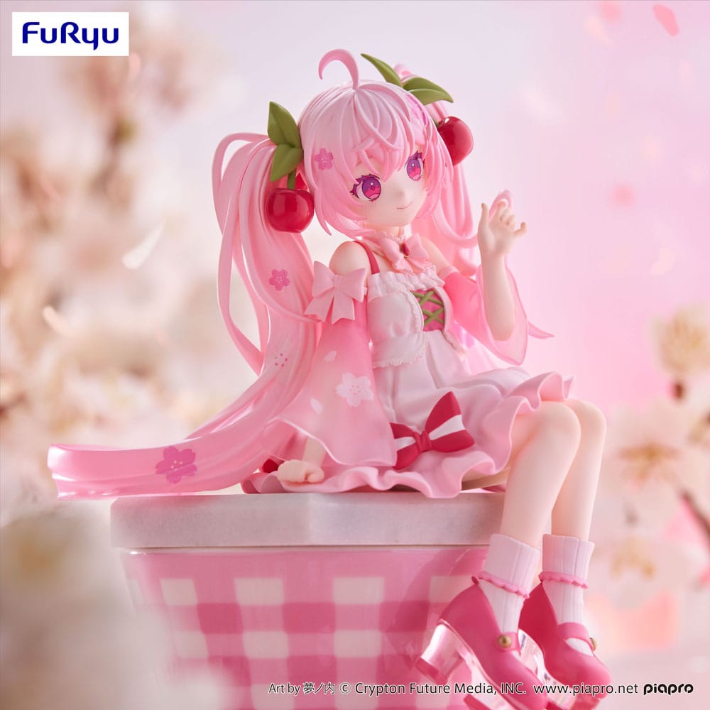 Hatsune Miku Noodle Stopper PVC Statue Sakura Miku 2025 14 cm