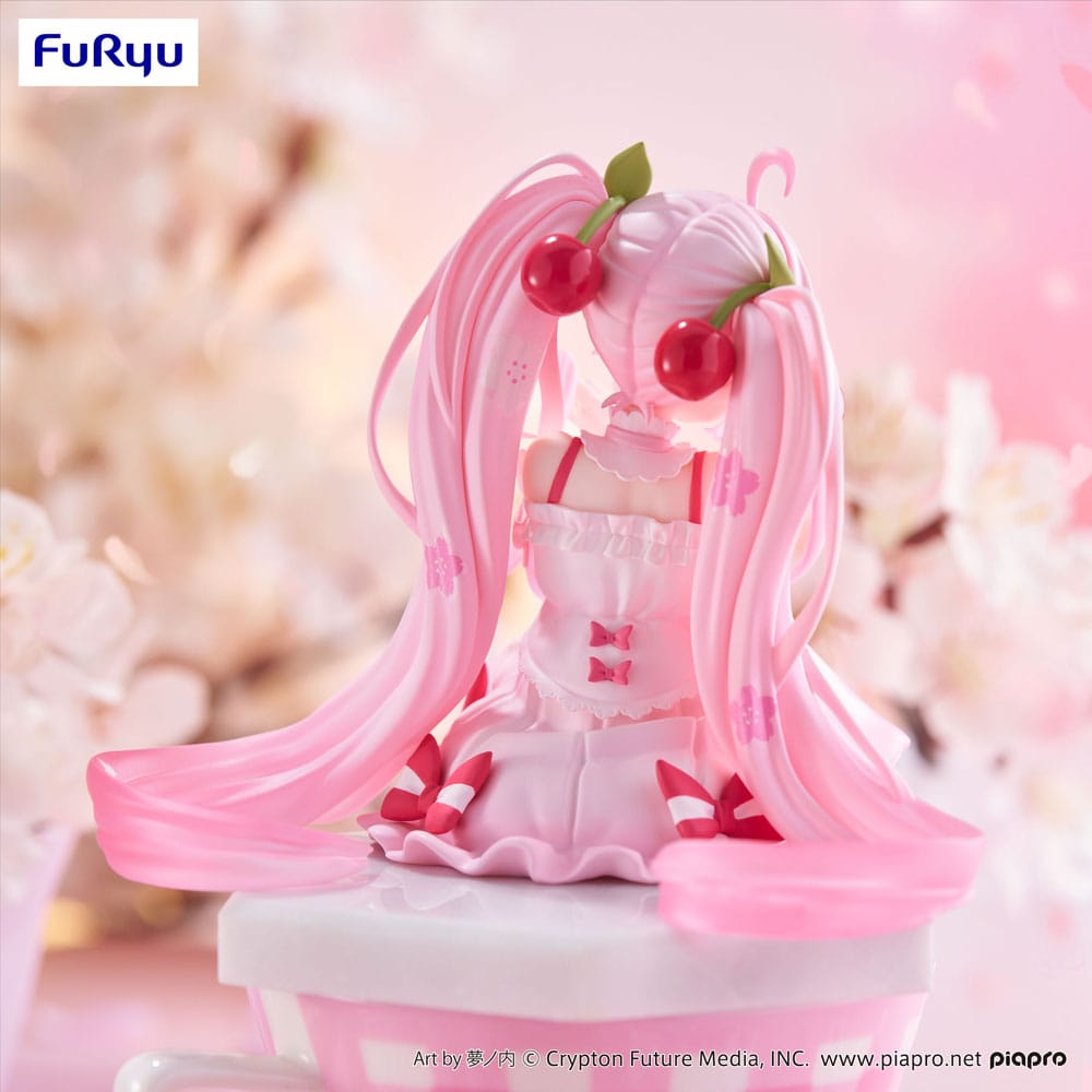 Hatsune Miku Noodle Stopper PVC Statue Sakura Miku 2025 14 cm