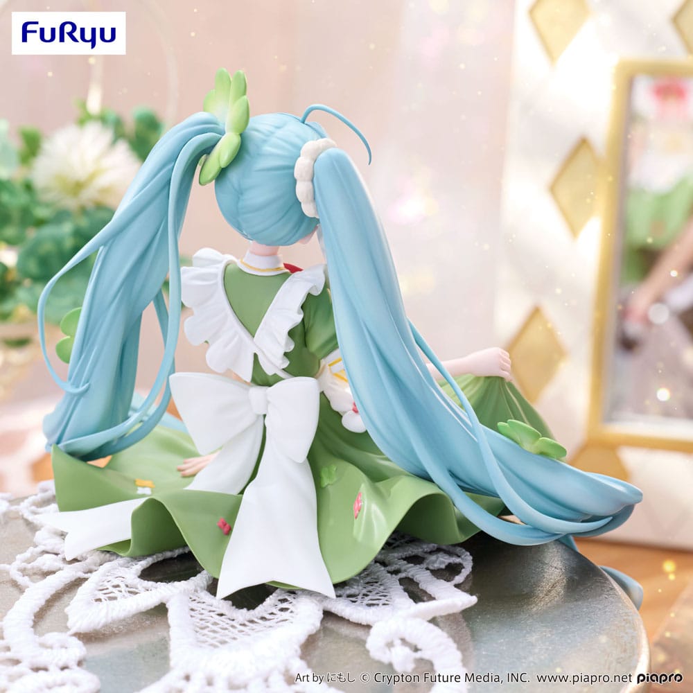 Hatsune Miku Noodle Stopper PVC Statue Flower Fairy Clover 15 cm