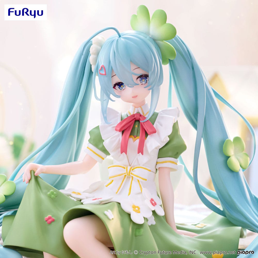 Hatsune Miku Noodle Stopper PVC Statue Flower Fairy Clover 15 cm