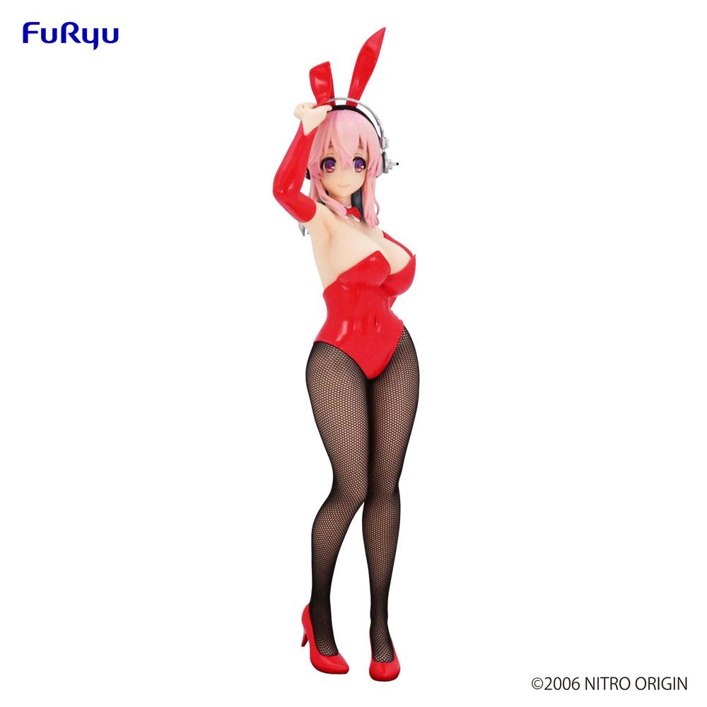 Super Sonico BiCute Bunnies PVC Statue Super Sonico Red Ver. 28 cm