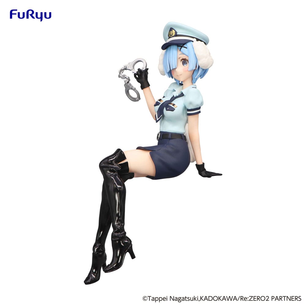 Re:Zero Starting Life in Another World Noodle Stopper  PVC Statue Rem Police Officer Cap with Dog Ears 14 cm