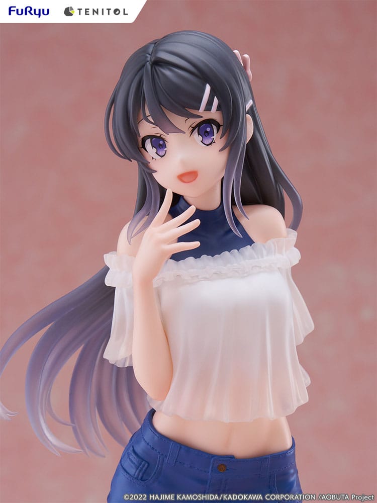 Rascal Does Not Dream of Bunny Girl Senpai Tenitol PVC Statue Mai Sakurajima 31 cm