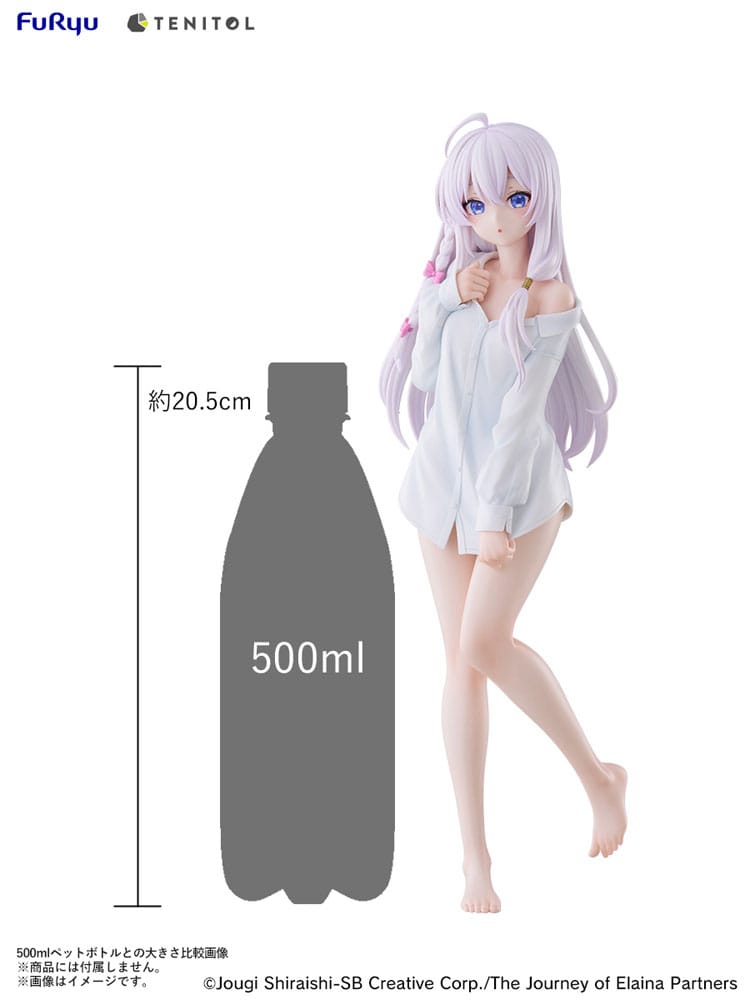 Wandering Witch: The Journey of Elaina Tenitol Tall PVC Statue Elania Shirt Ver. 30 cm