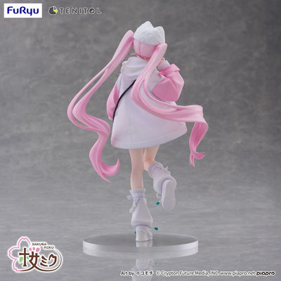 Hatsune Miku Tenitol PVC Statue Sakura Miku Cool style [petit] 19 cm