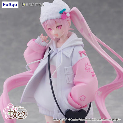 Hatsune Miku Tenitol PVC Statue Sakura Miku Cool style [petit] 19 cm  - Damaged packaging