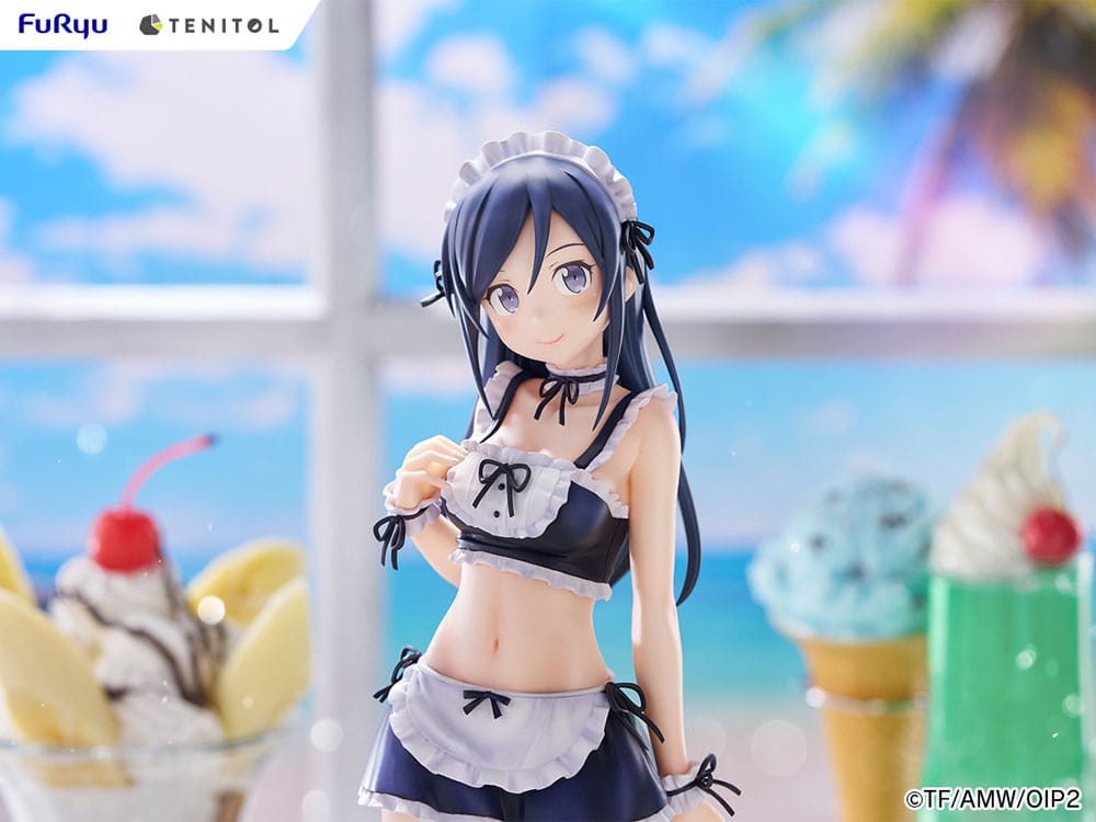 Ore no Imouto ga Konna ni Kawaii Wake ga Nai. Tenitol Tall PVC Statue Aragaki Ayase swimsuits maid Ver. 30 cm