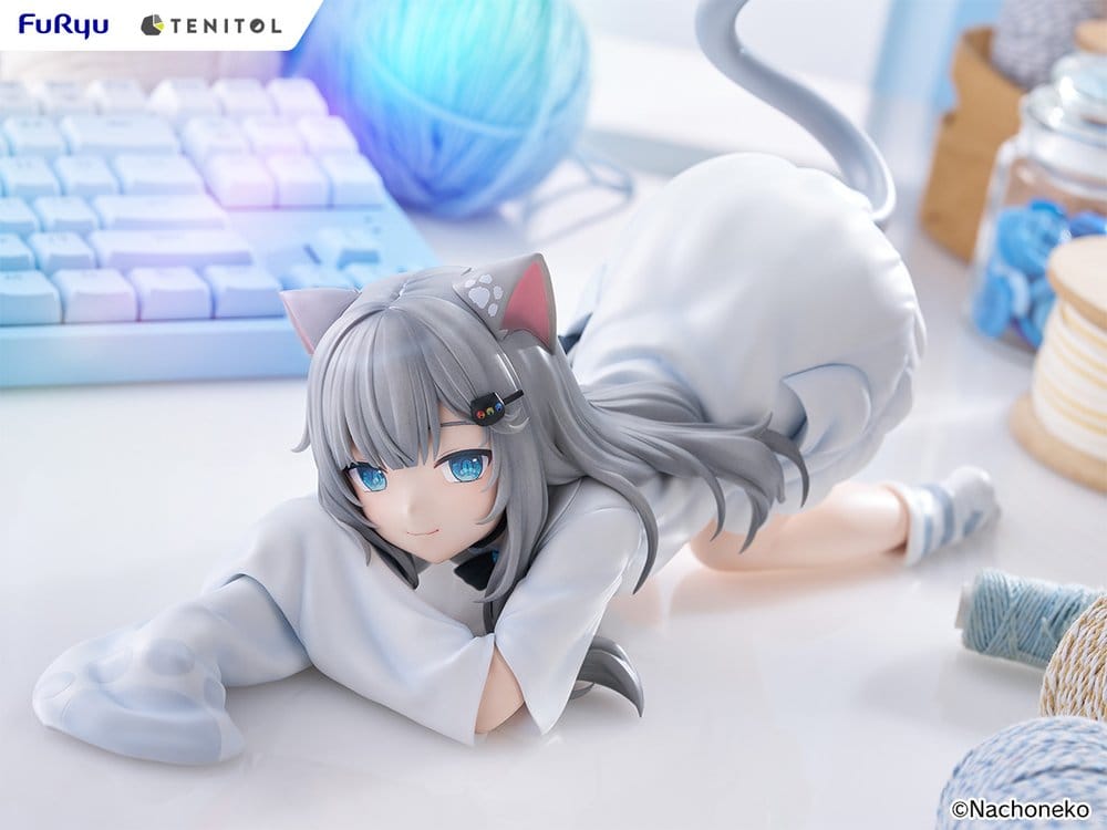 Virtual Youtuber Tenitol Big Noodle Stopper PVC Figure Nachoneko 18 cm