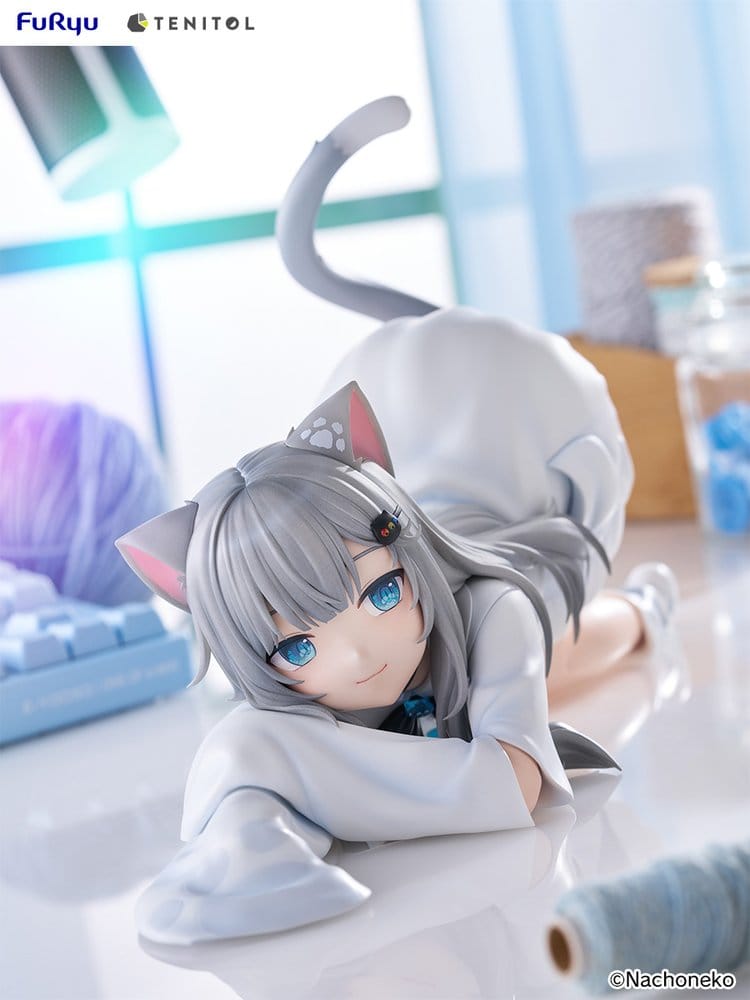 Virtual Youtuber Tenitol Big Noodle Stopper PVC Figure Nachoneko 18 cm
