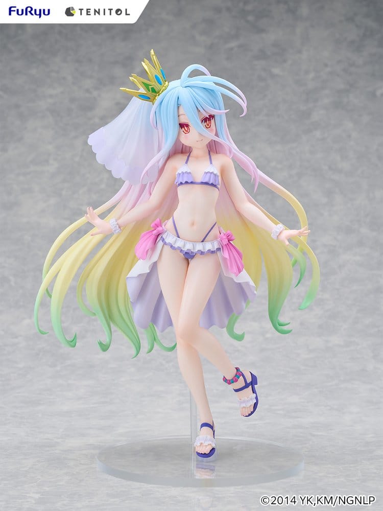 No Game No Life Tenitol Tall PVC Figure Shiro swimwear dress Ver. 29 cm