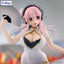 Super Sonico Trio-Try-iT PVC Statue White China Dress Ver. 21 cm