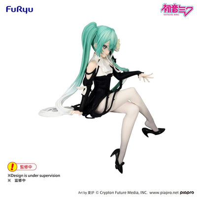 Hatsune Miku Noodle Stopper PVC Statue Flower Fairy White Rose 14 cm