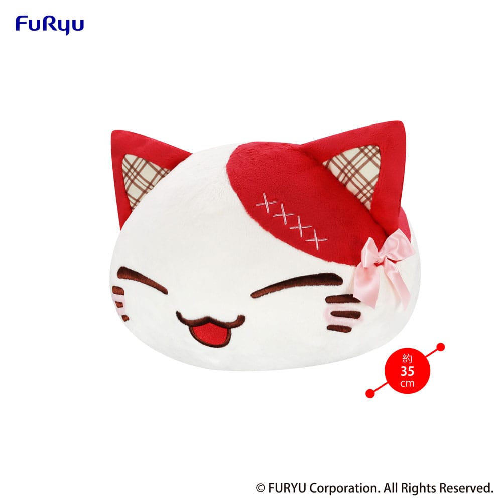 Nemuneko Cat Sweet Big Plush Figure Red 35 cm