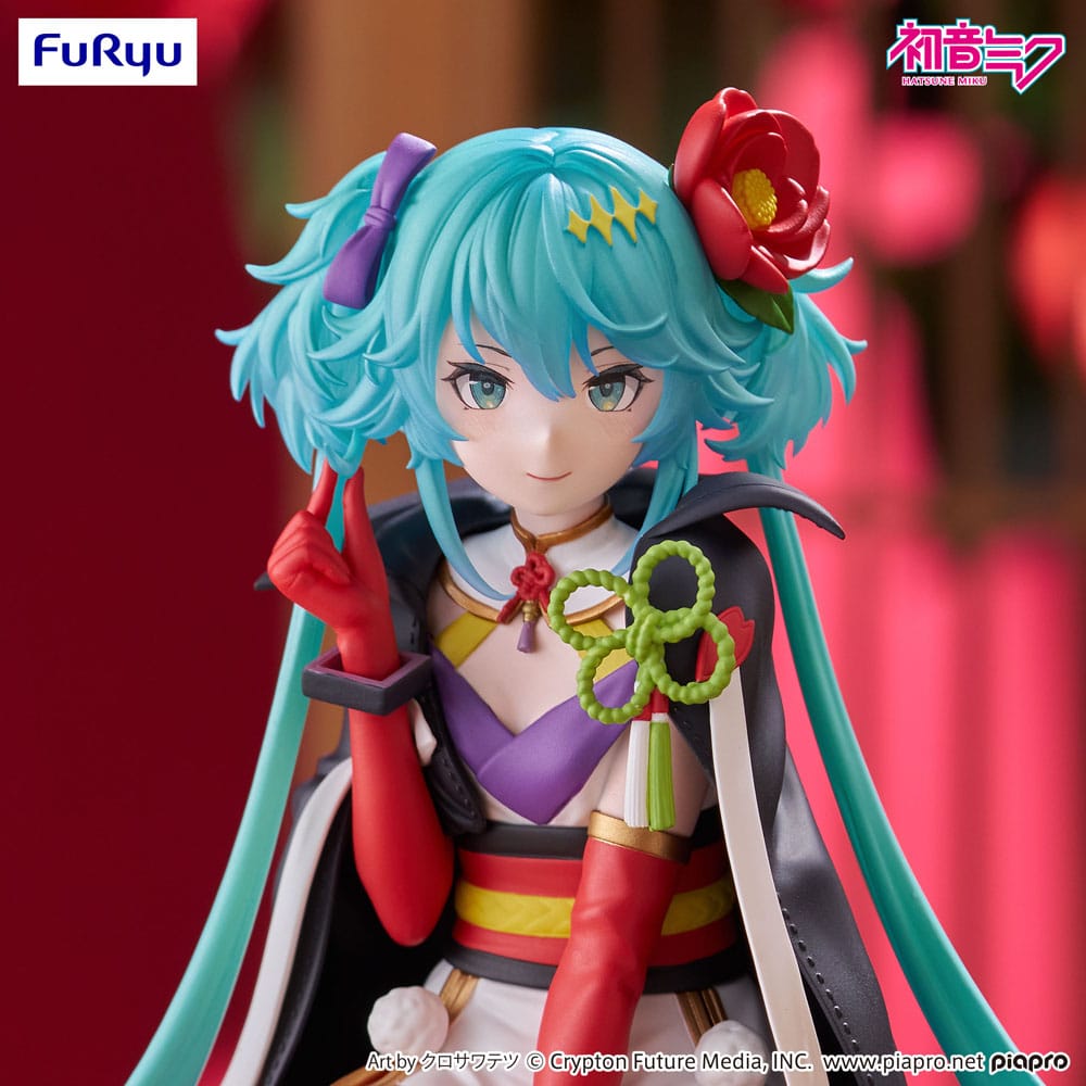 Hatsune Miku Noodle Stopper PVC Statue Flower Fairy Camellia 15 cm