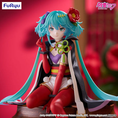 Hatsune Miku Noodle Stopper PVC Statue Flower Fairy Camellia 15 cm  - Damaged packaging