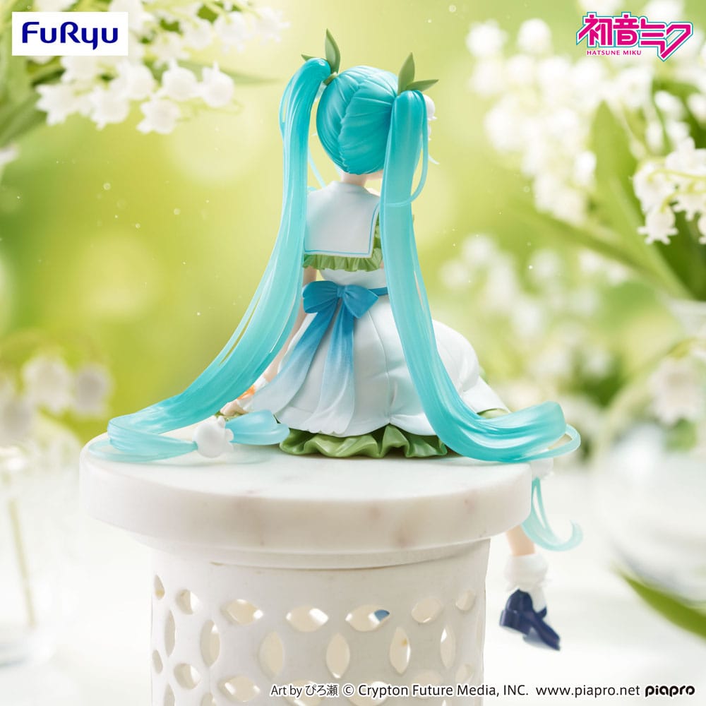 Hatsune Miku Noodle Stopper PVC Statue Flower Fairy Lily of the Valley 14 cm