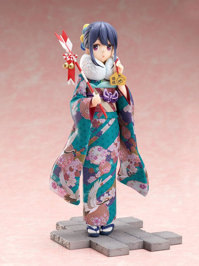 Laid-Back Camp PVC Statue 1/7 Rin Shima Furisode Ver. 21 cm - Damaged packaging