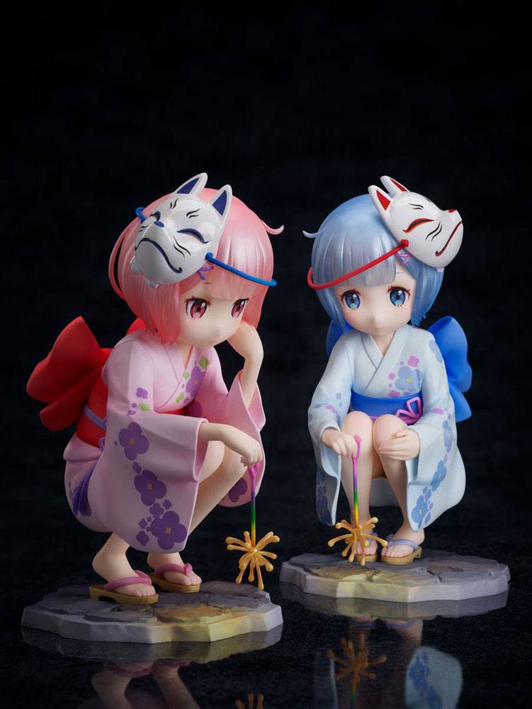 Re:ZERO -Starting Life in Another World- PVC Statues 1/7 Rem & Ram Childhood Summer Memories 11 cm