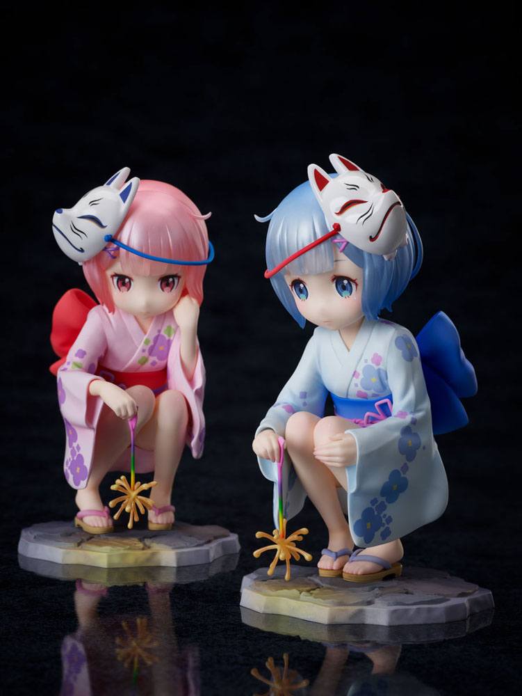 Re:ZERO -Starting Life in Another World- PVC Statues 1/7 Rem & Ram Childhood Summer Memories 11 cm