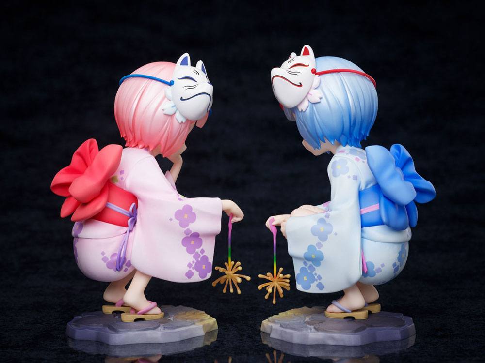 Re:ZERO -Starting Life in Another World- PVC Statues 1/7 Rem & Ram Childhood Summer Memories 11 cm