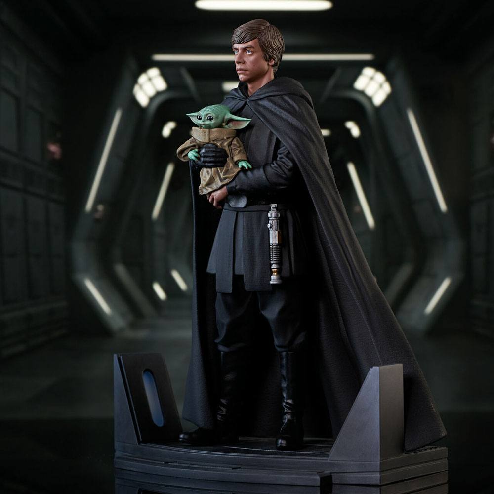 Star Wars: The Mandalorian Premier Collection 1/7 Luke Skywalker & Grogu 25 cm