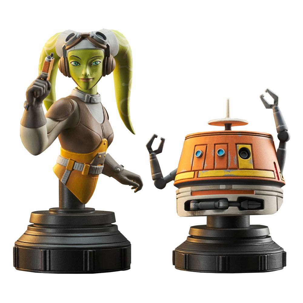 Star Wars Rebels Bust 2-Pack Hera & Chopper 15 cm