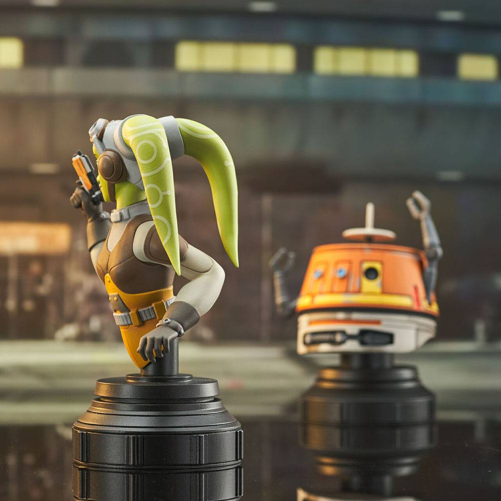 Star Wars Rebels Bust 2-Pack Hera & Chopper 15 cm