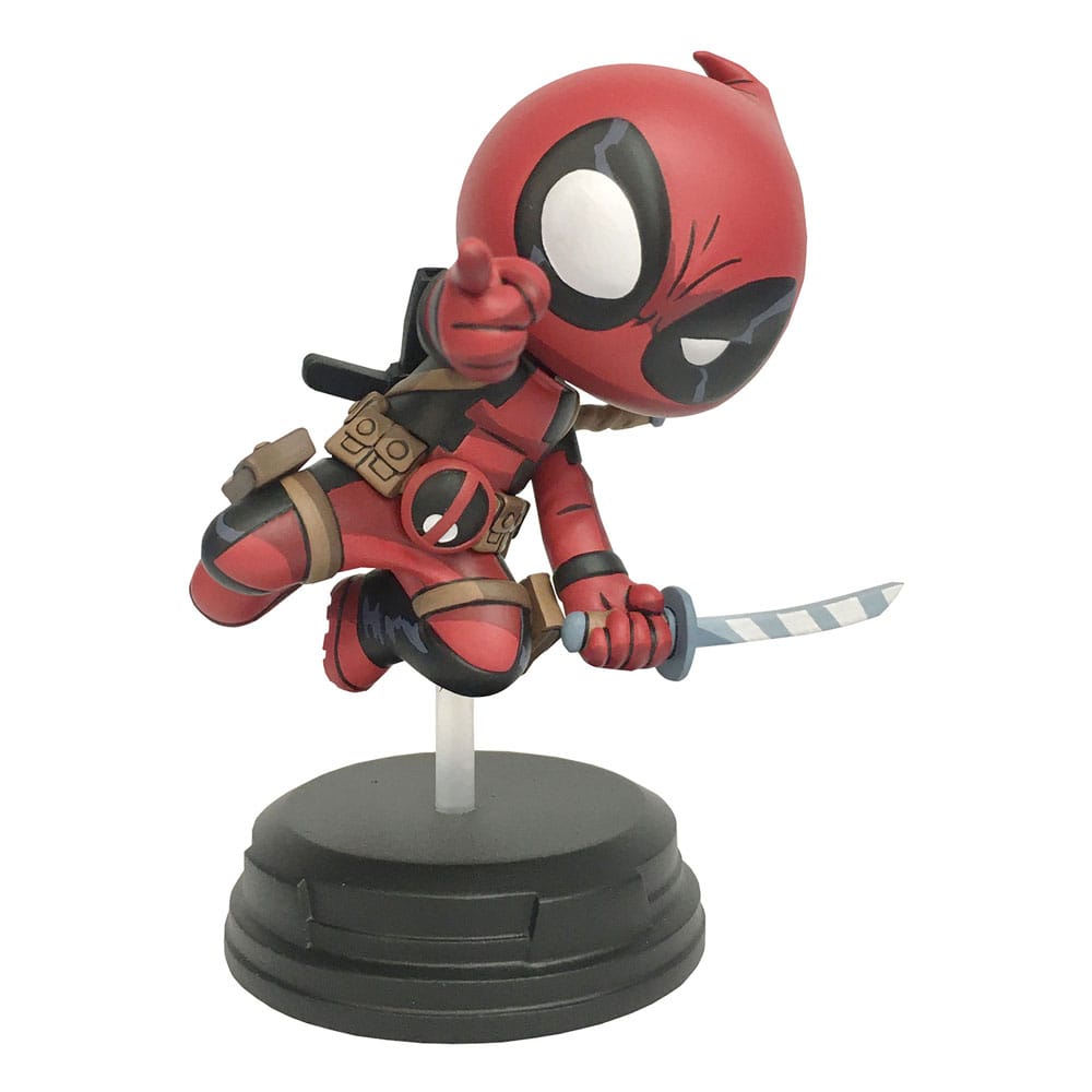 Marvel Animated Statue Deadpool (Jumping) 18 cm