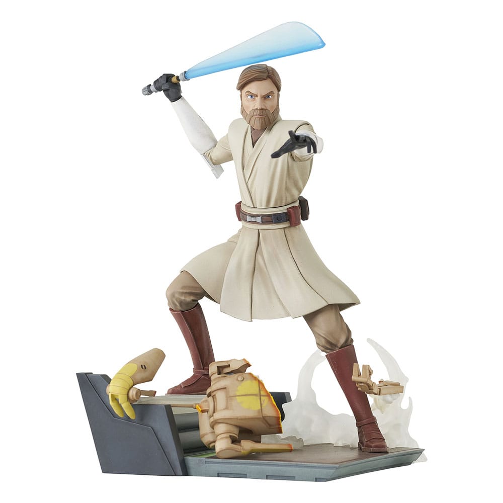 Star Wars: The Clone Wars Deluxe Gallery PVC Statue General Obi-Wan Kenobi 23 cm