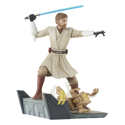 Star Wars: The Clone Wars Deluxe Gallery PVC Statue General Obi-Wan Kenobi 23 cm