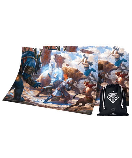 The Witcher III: Wild Hunt Gaming Puzzle Geralt &amp; Triss in Battle (1000 pieces)