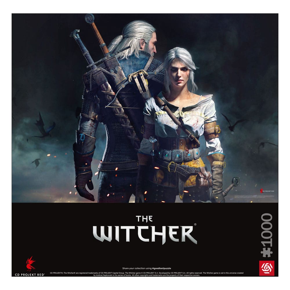 The Witcher Gaming Puzzle Geralt &amp; Ciri (1000 pieces)