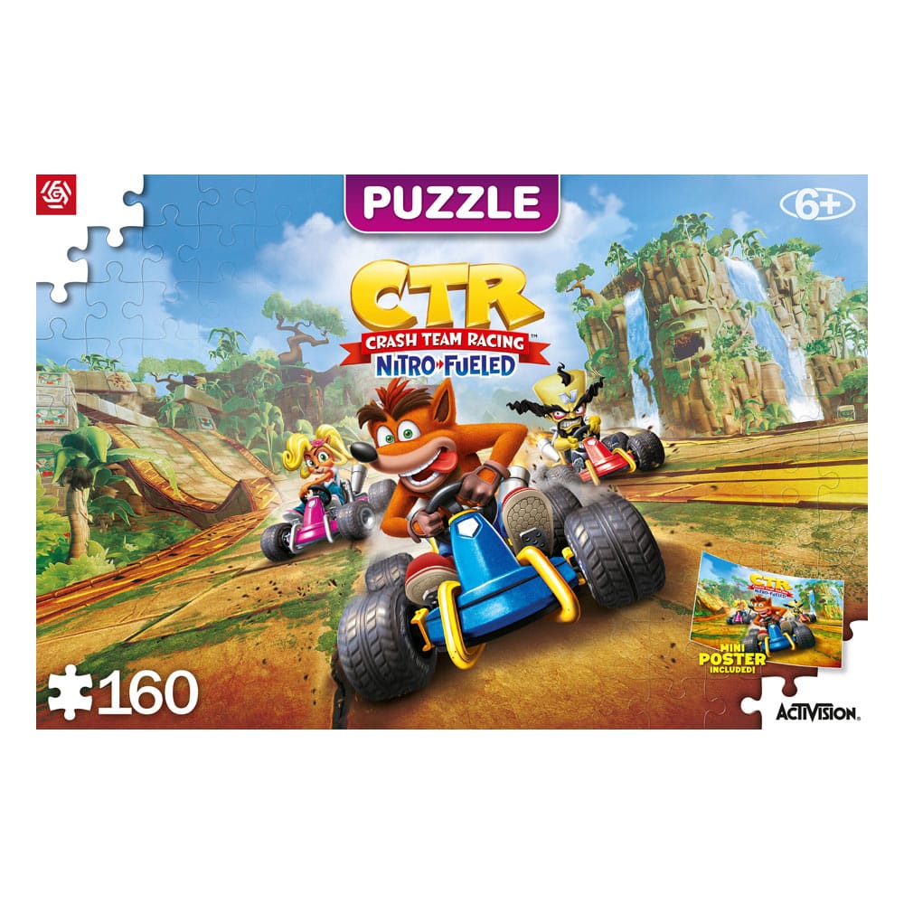 Crash Bandicoot Kids Puzzle Team Racing Nitro-Fueled (160 pieces)