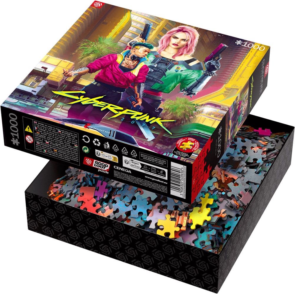 Cyberpunk 2077 Puzzle Kitsch Style (1000 pieces)