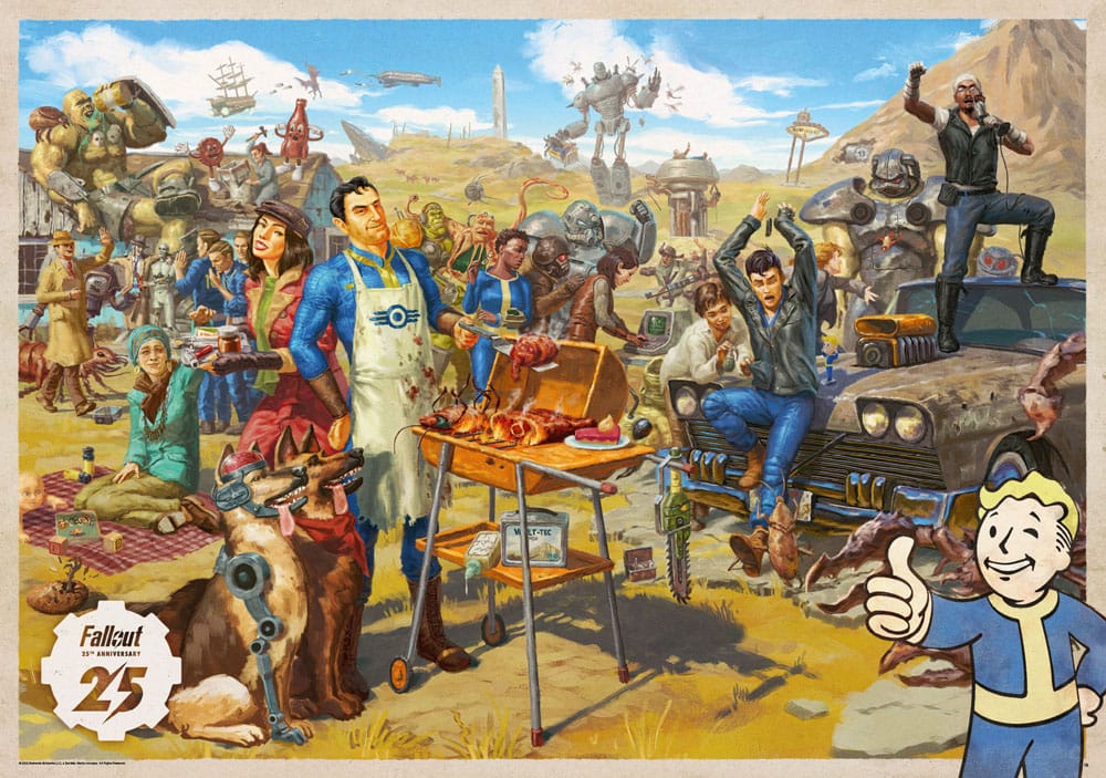 Fallout gift set Fallout Vault Loot Collection (Puzzle, socks, figurines &amp; key ring)
