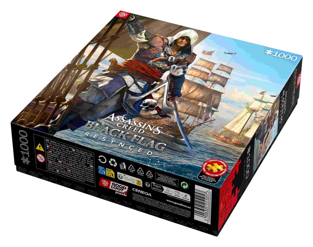 Assassin's Creed Black Flag Resynced Puzzle (1000 pieces) - Damaged packaging