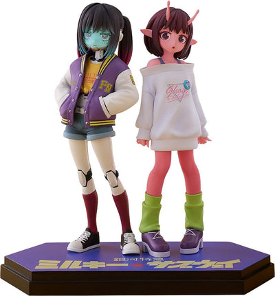 Milky Subway The Galactic Limited Express Pop Up Parade PVC Figur Chiharu & Makina 15 cm