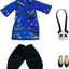 Original Character Parts for Nendoroid Doll Figures Outfit Set: Long Length Chinese Outfit (Blue)