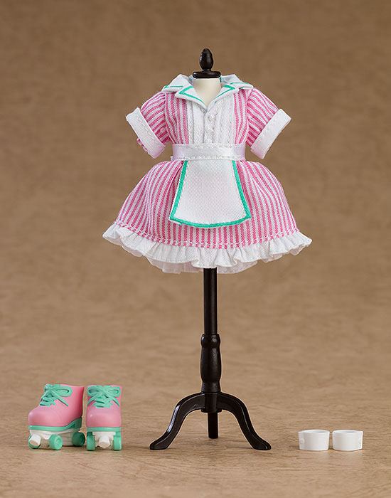 Original Character Parts for Nendoroid Doll Figures Outfit Set: Diner - Girl (Pink)