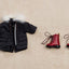 Original Character Parts for Nendoroid Doll Figures Warm Clothing Set: Boots & Mod Coat (Black)