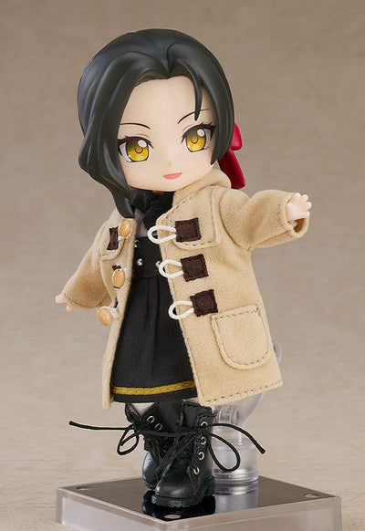 Original Character Parts for Nendoroid Doll Figures Warm Clothing Set: Boots & Duffle Coat (Beige)