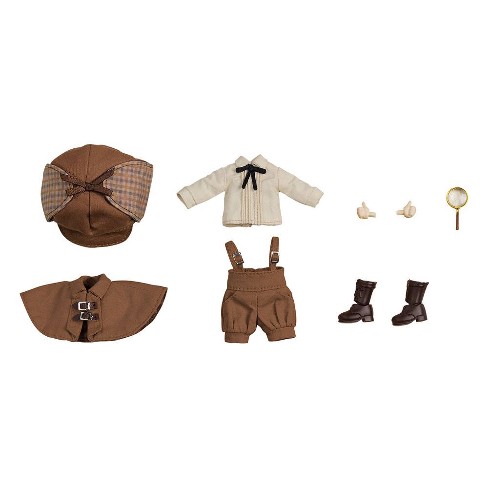 Original Character Parts for Nendoroid Doll Figures Outfit Set Detective - Boy (Brown)