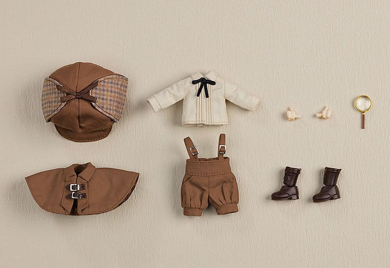 Original Character Parts for Nendoroid Doll Figures Outfit Set Detective - Boy (Brown)