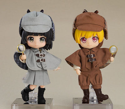 Original Character Parts for Nendoroid Doll Figures Outfit Set Detective - Boy (Brown)