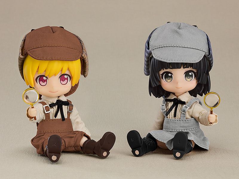 Original Character Parts for Nendoroid Doll Figures Outfit Set Detective - Boy (Brown)