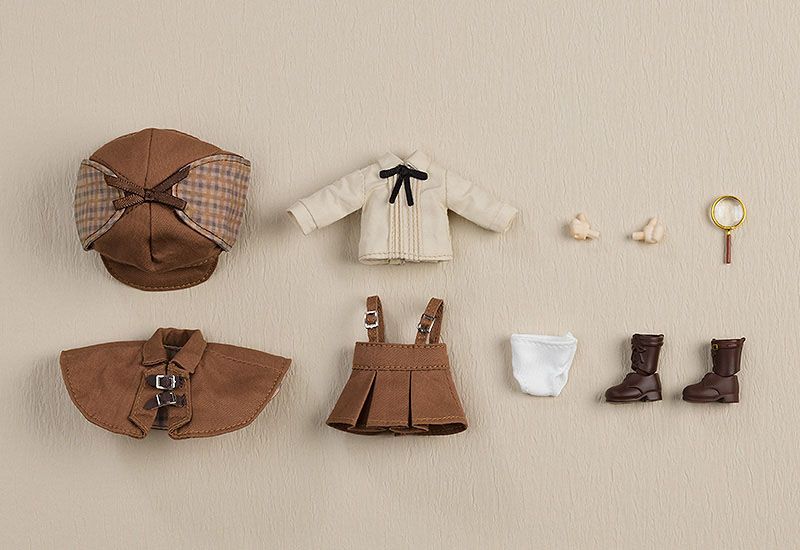 Original Character Parts for Nendoroid Doll Figures Outfit Set Detective - Girl (Brown)