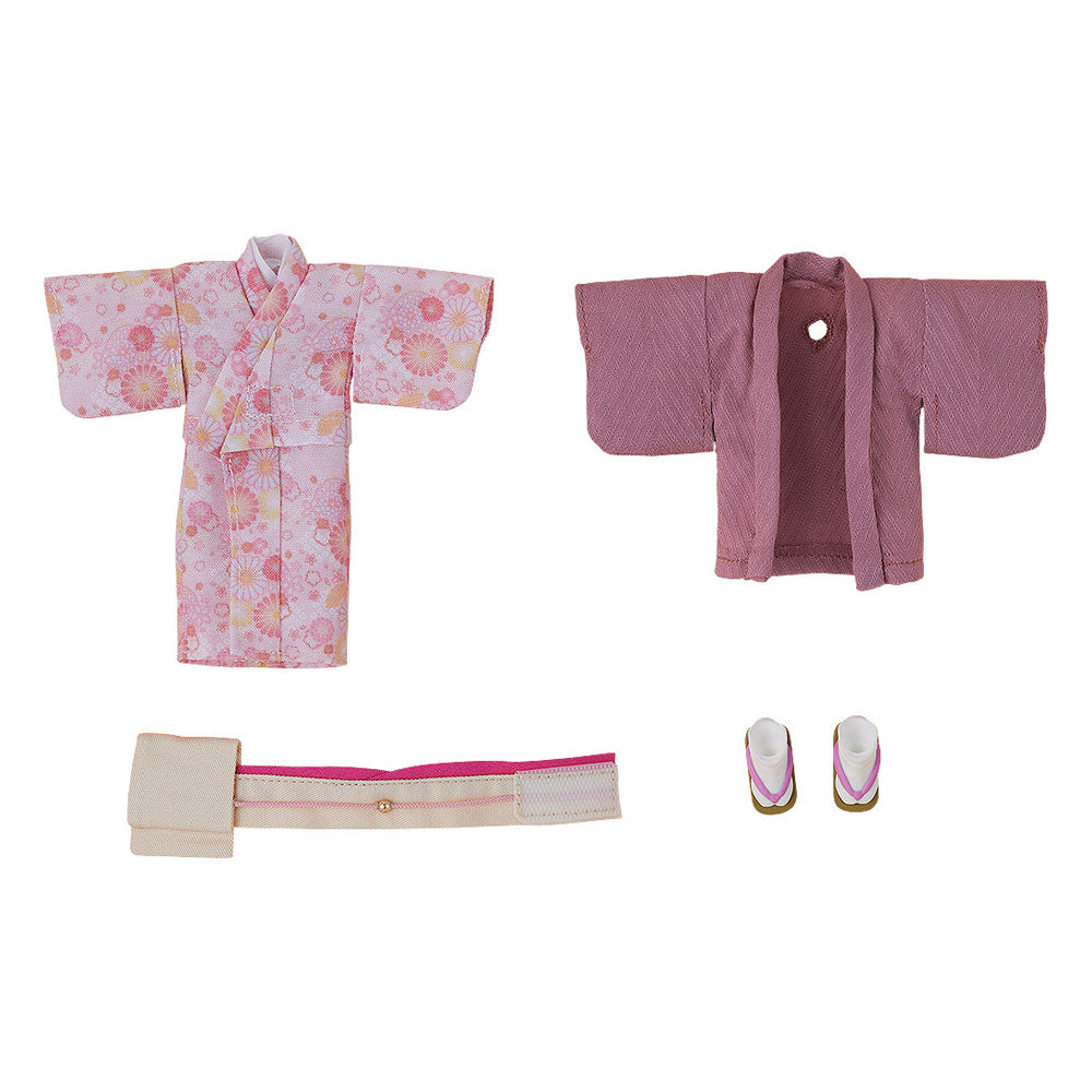 Original Character for Nendoroid Doll Figures Outfit Set: Kimono - Girl (Pink)