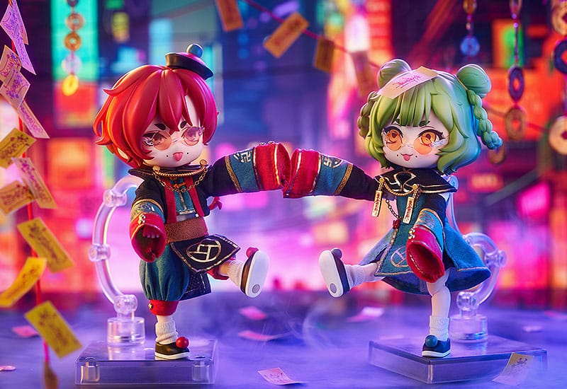 Original Character Nendoroid Doll Action Figure Chinese-Style Jiangshi Twins: Garlic 14 cm